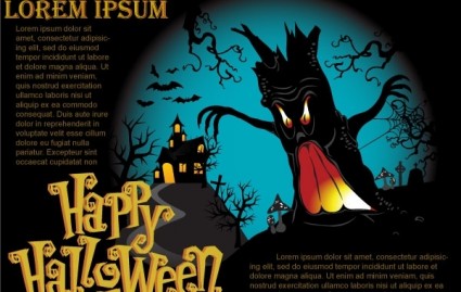 poster vettoriale di Halloween