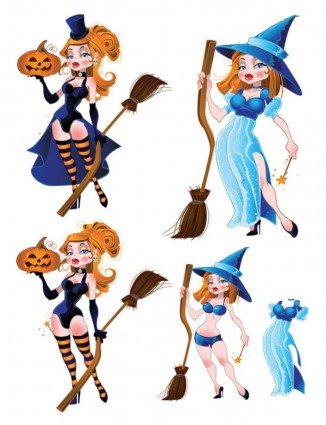 Halloween czarownica wektor