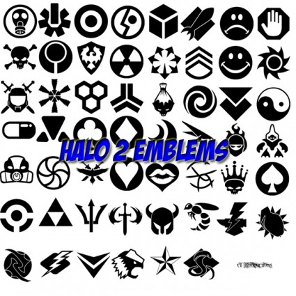 Halo-Emblem-Bürsten