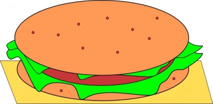 hamburger clip nghệ thuật