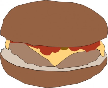 clip art de hamburguesa