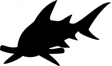 سمك القرش أبو مطرقة قصاصة فنية