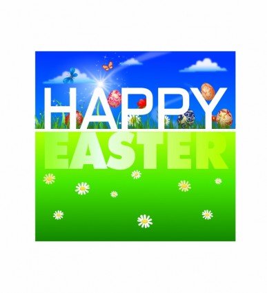 happy Easter-Hintergrund