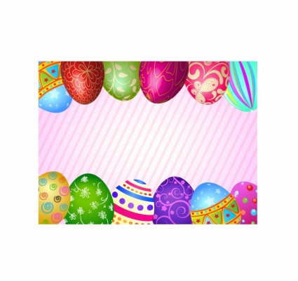 marco de huevos de Pascua feliz