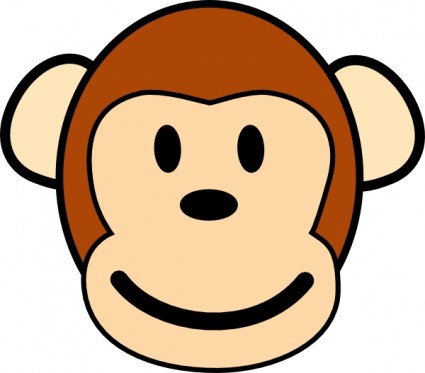 monyet bahagia clip art
