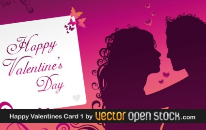 szczęśliwy valentine s dnia powitanie karta