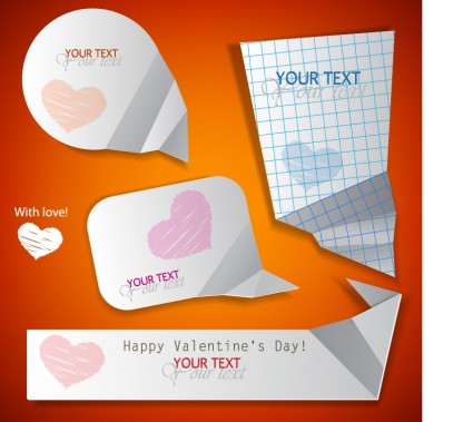 Happy Valentine39s Day Love Silhouette Vector Dialog
