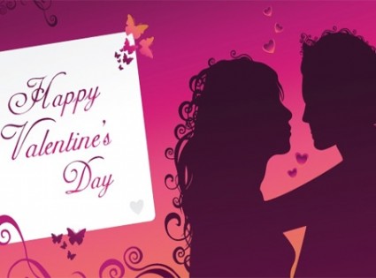 carte de voeux Happy valentines day