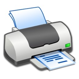 texte de matériel imprimante
