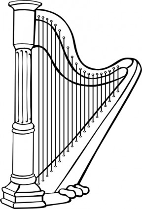 clipart de harpe