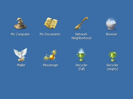 Harry potter y windows xp icons pack