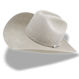 topi koboi putih