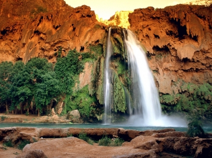 Havasu falls naturaleza cascadas de wallpaper