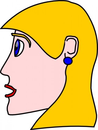 頭的女人女人金髮碧眼的剪貼畫