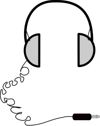 fones de ouvido simples clip-art