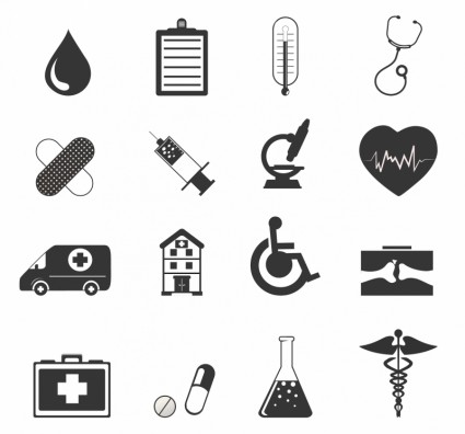 Gesundheitswesen-Symbole