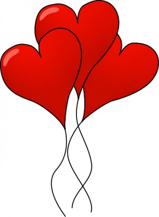 jantung ballons clip art