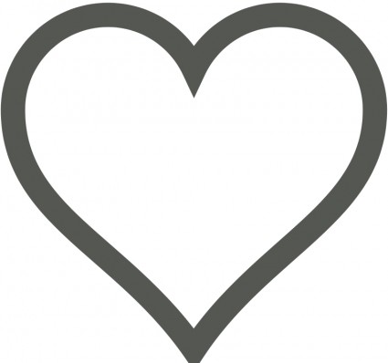 ícone de coração desmarcada