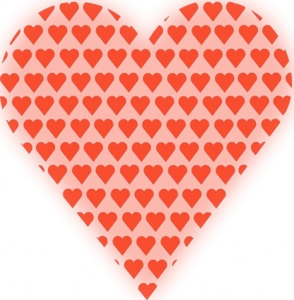 cuore a cuore leggero rosso clip arte