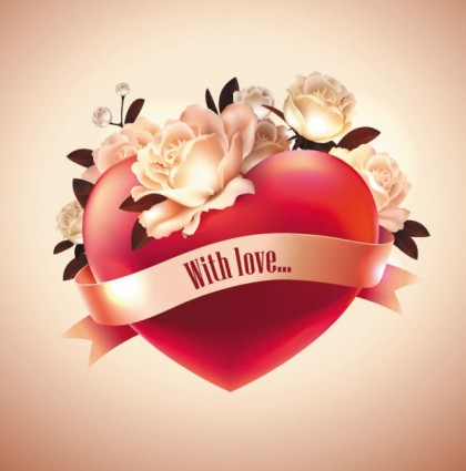 Heart Love Label Vector