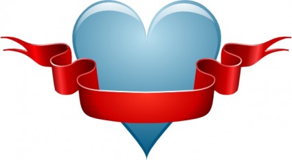 clip art de corazón cinta