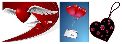 Heart Shaped Theme Of The Vector Material