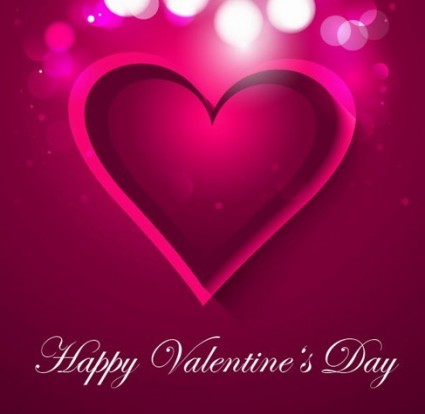 tarjeta del día de San Valentín de corazón