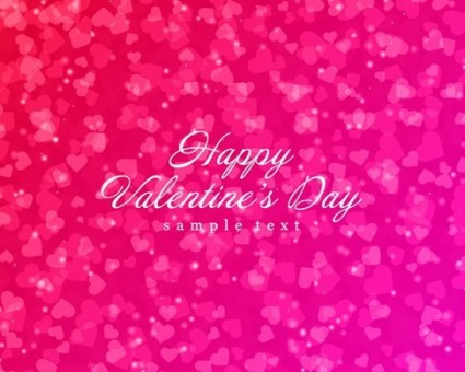 corazones bokeh luz día de San Valentín