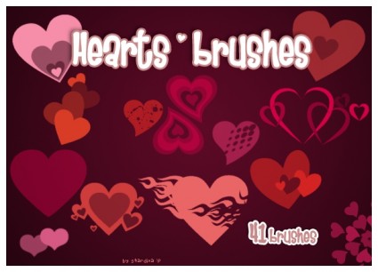 Hearts Brushes