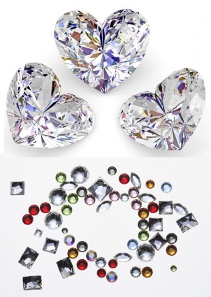 Heartshaped Bright Diamond Highdefinition Picture