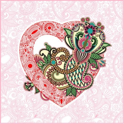 heartshaped valentine39s ngày thẻ vector