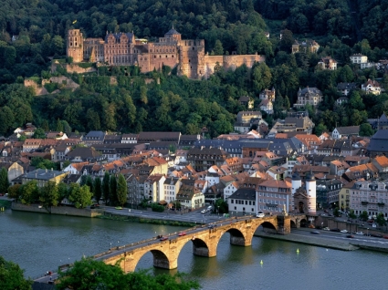 monde d'Allemagne Heidelberg papier peint