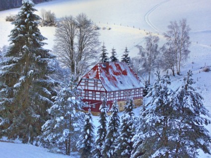 Heimatstube Hut Of The Sbb Winter