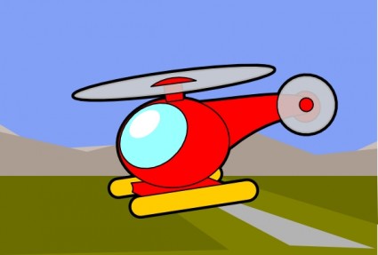 الطائرة المروحية قصاصة فنية