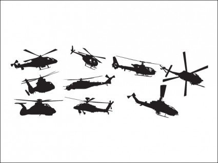 helicóptero vector pack
