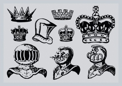Helme und Kronen