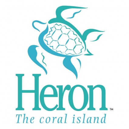 Héron l'île de corail