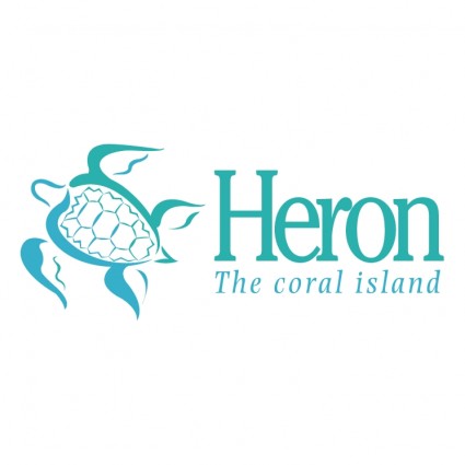 Héron l'île de corail