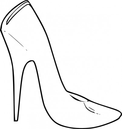 女性の高いヒールの靴クリップ アートをファッションします。