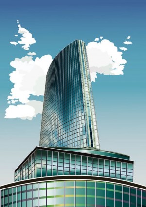 高層建物のベクトル