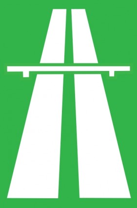 señal de tráfico de la autopista clip art