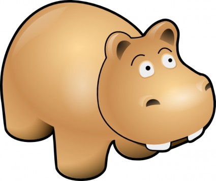 clip art de hipopótamo