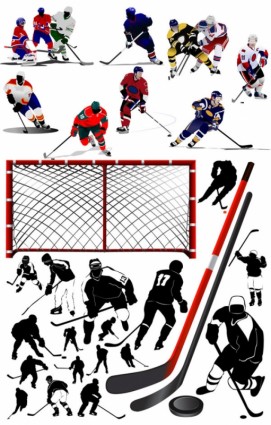 vector de jugador de hockey