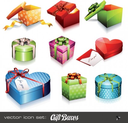 Holiday hadiah ikon vektor