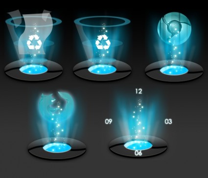 Hologram Dock Icons Icons Pack