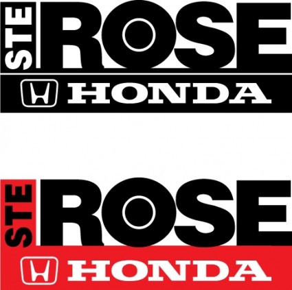 Honda ste Роза логотипы