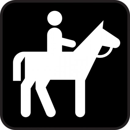 Horse back riding clipart