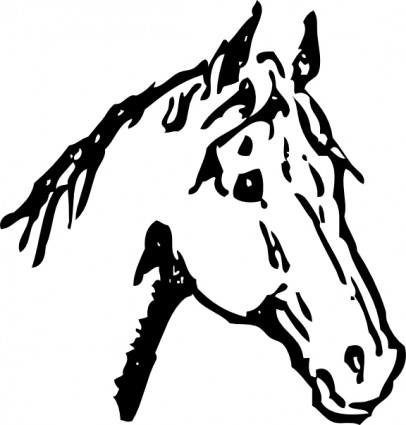 馬の頭のクリップアート