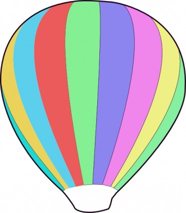 Heißluft-Ballon-ClipArt-Grafik