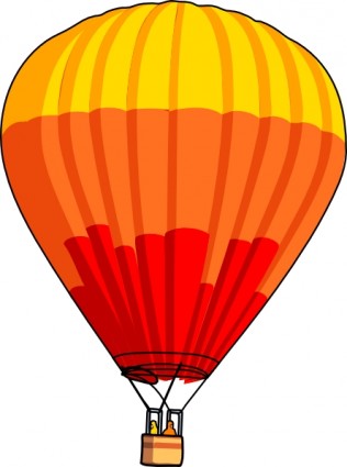 Heißluft-Ballon-ClipArt-Grafik
